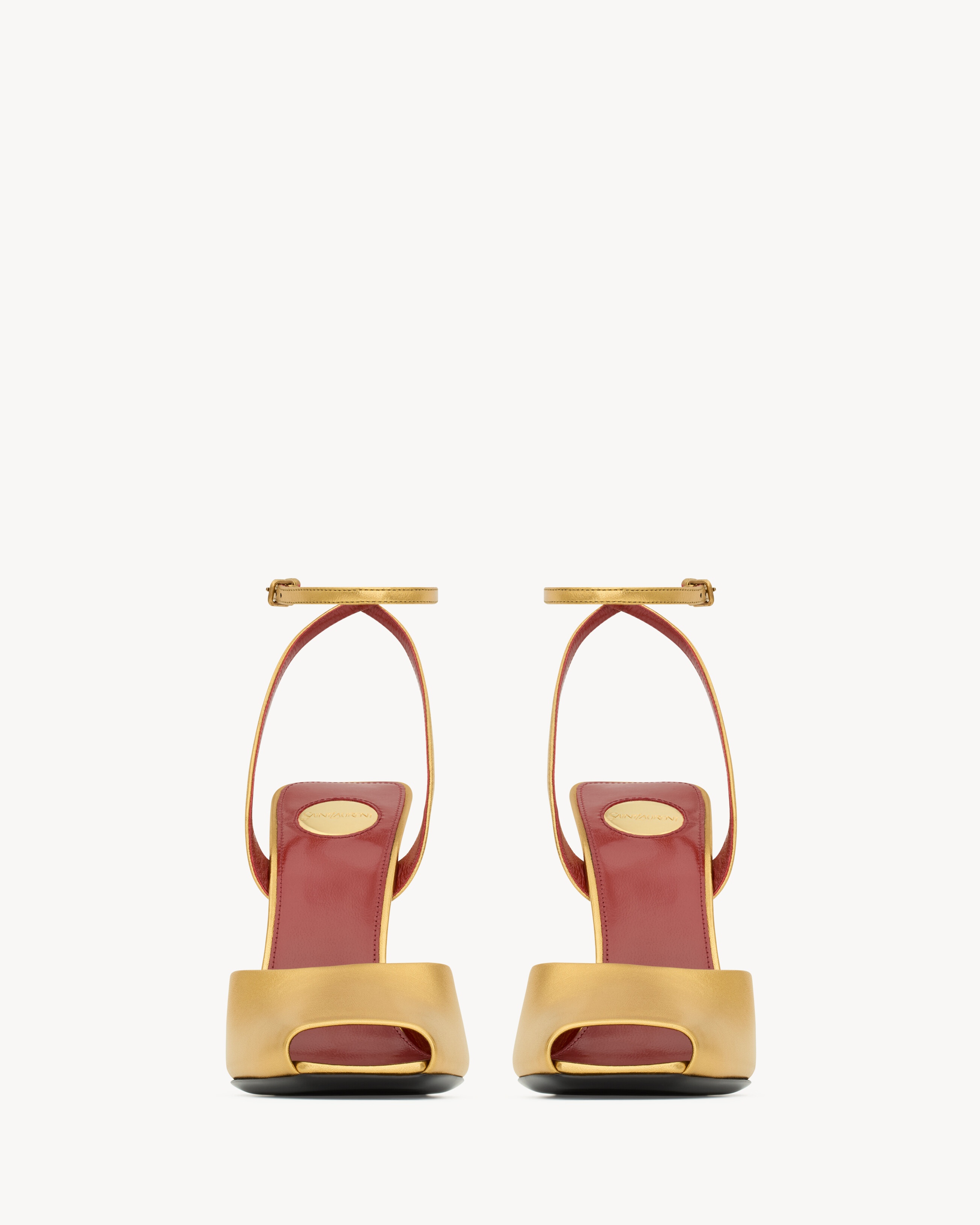 LA SCANDALE SANDALS IN METALLIC LEATHER - 2