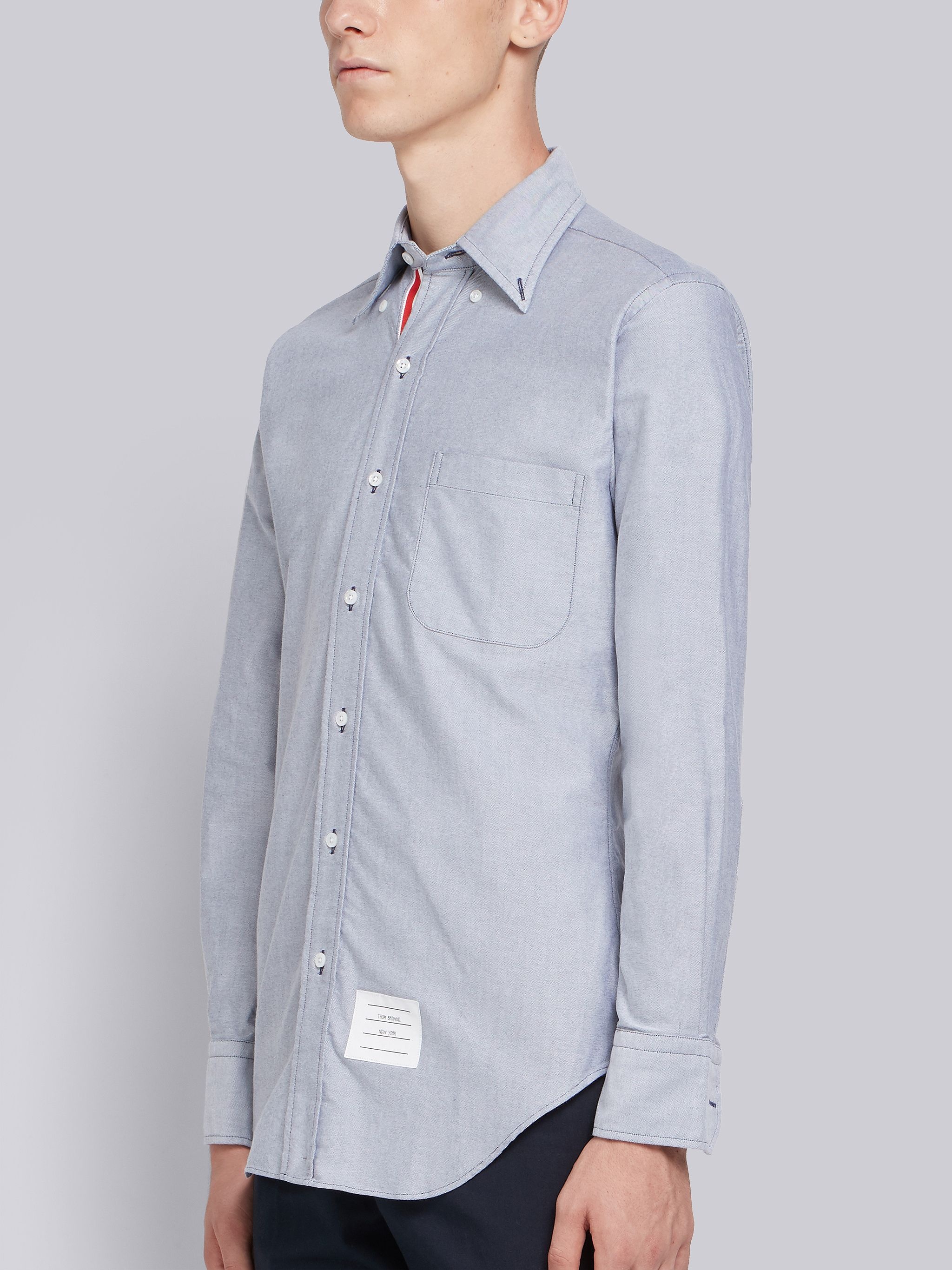 Grosgrain Placket Oxford Shirt - 2