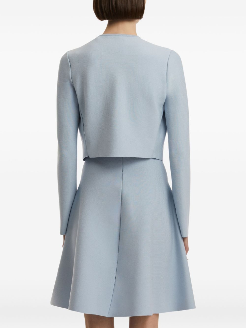 floral-appliqué knit dress - 4