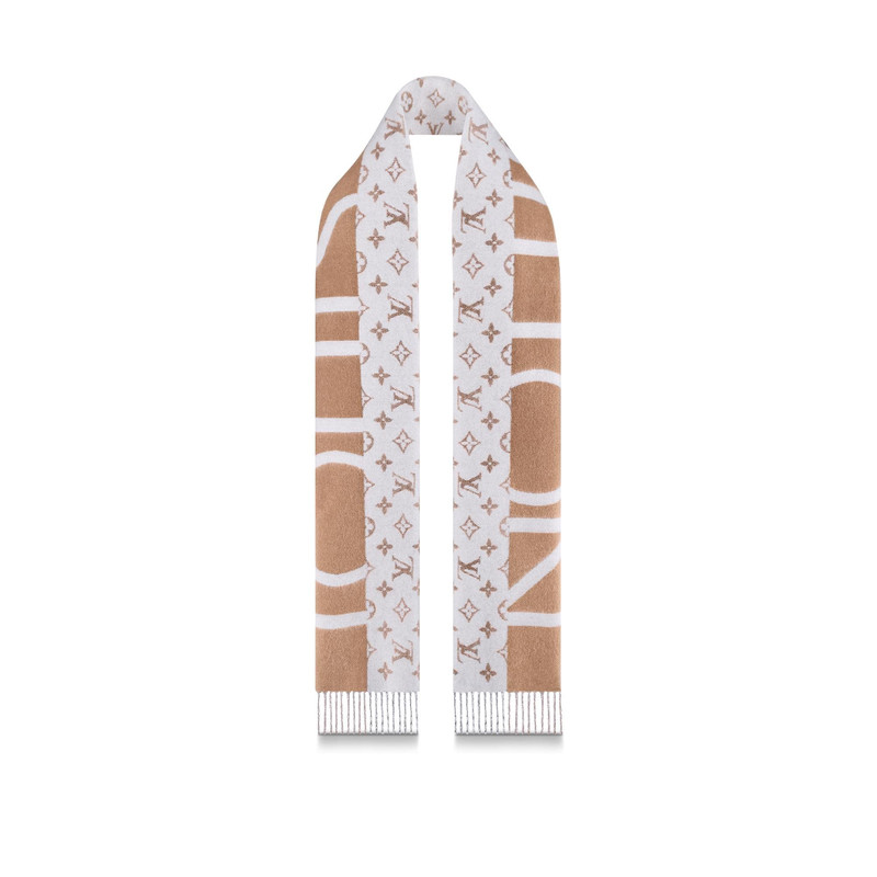 Monogram Split Scarf 6