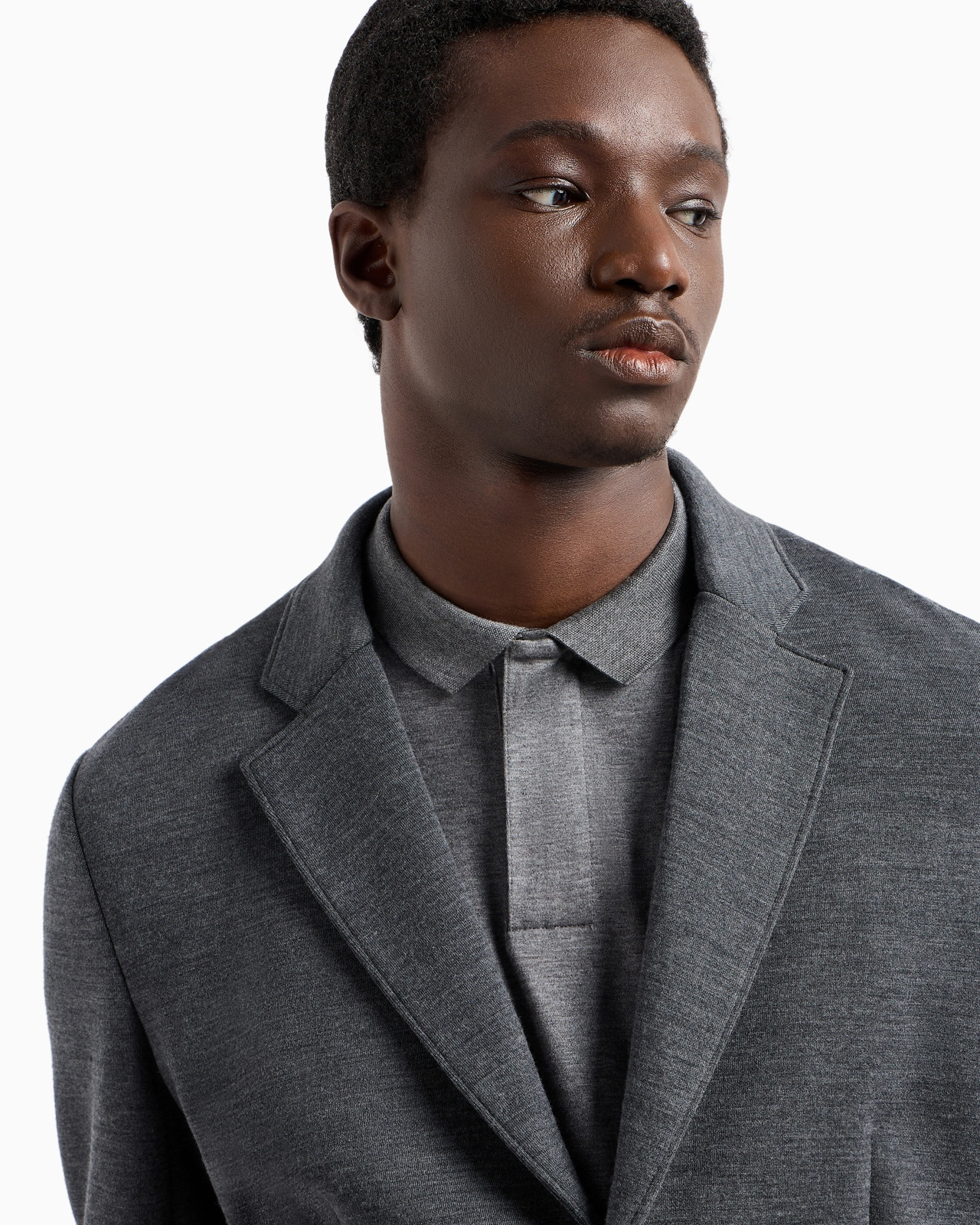 Travel Essentials single-breasted jacket in virgin wool-blend jersey - 5