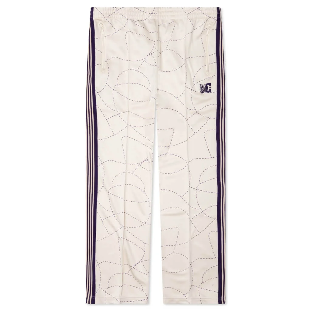 NEEDLES X DC SHOES TRACK PANT POLY SMOOTH - IVORY - 1