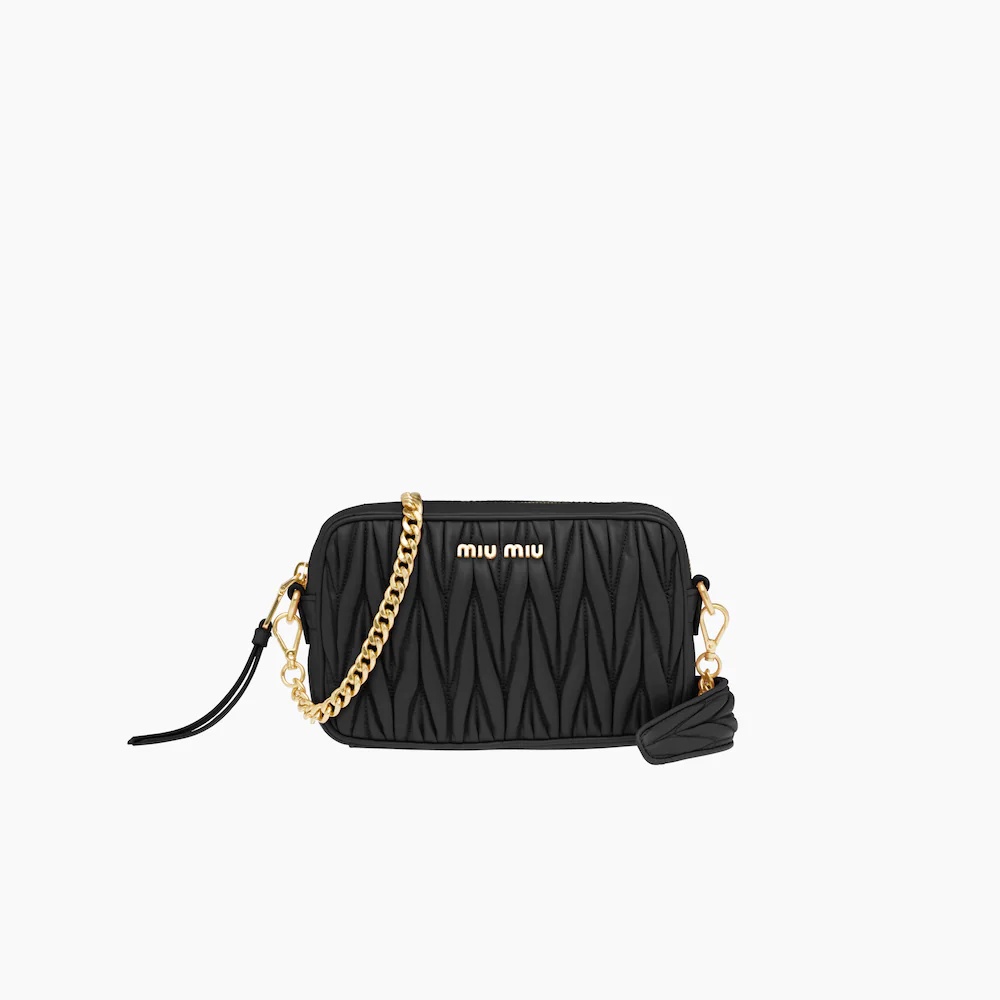 Matelassé nappa leather shoulder bag - 1