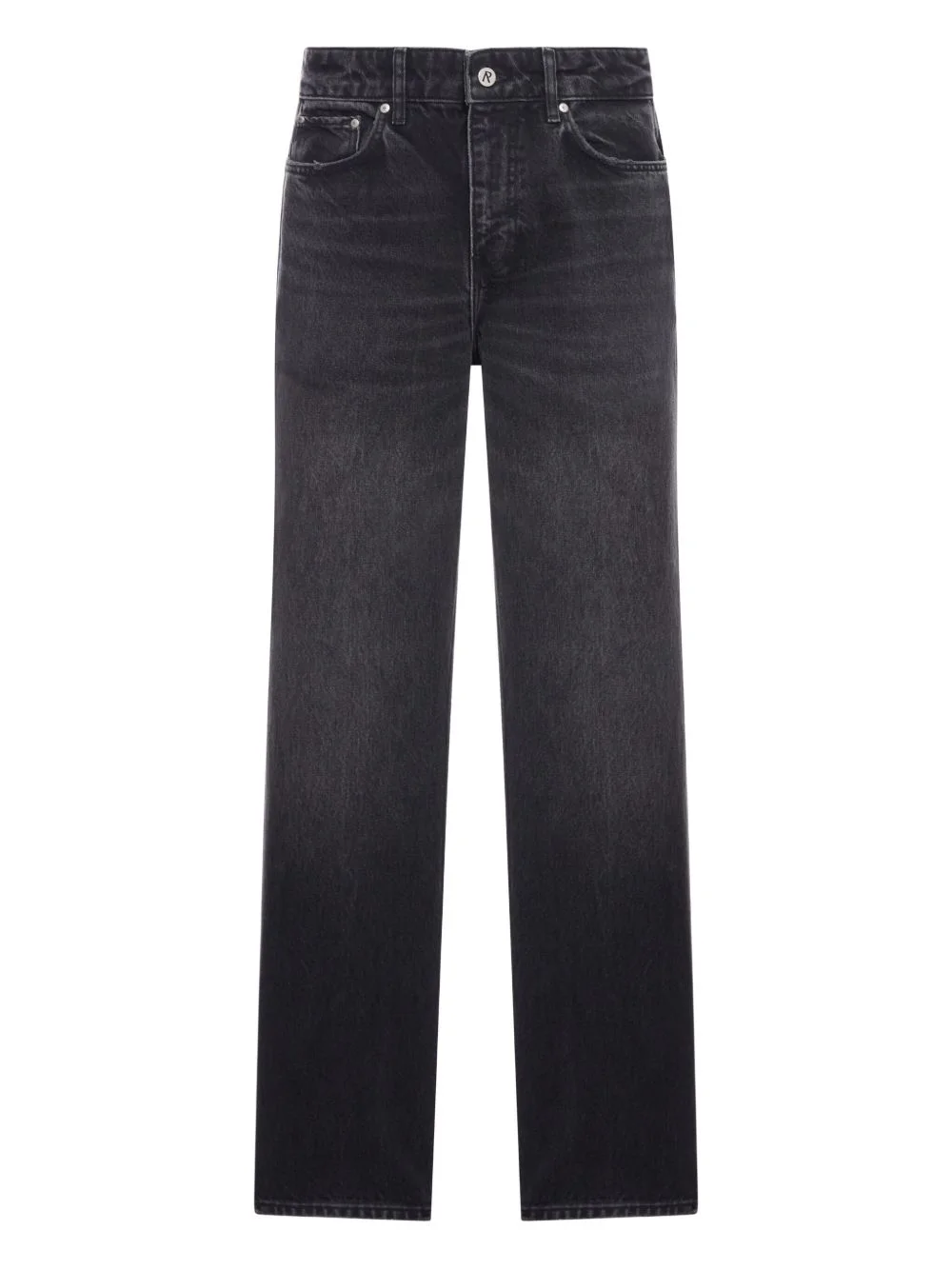 logo-embroidered jeans - 1