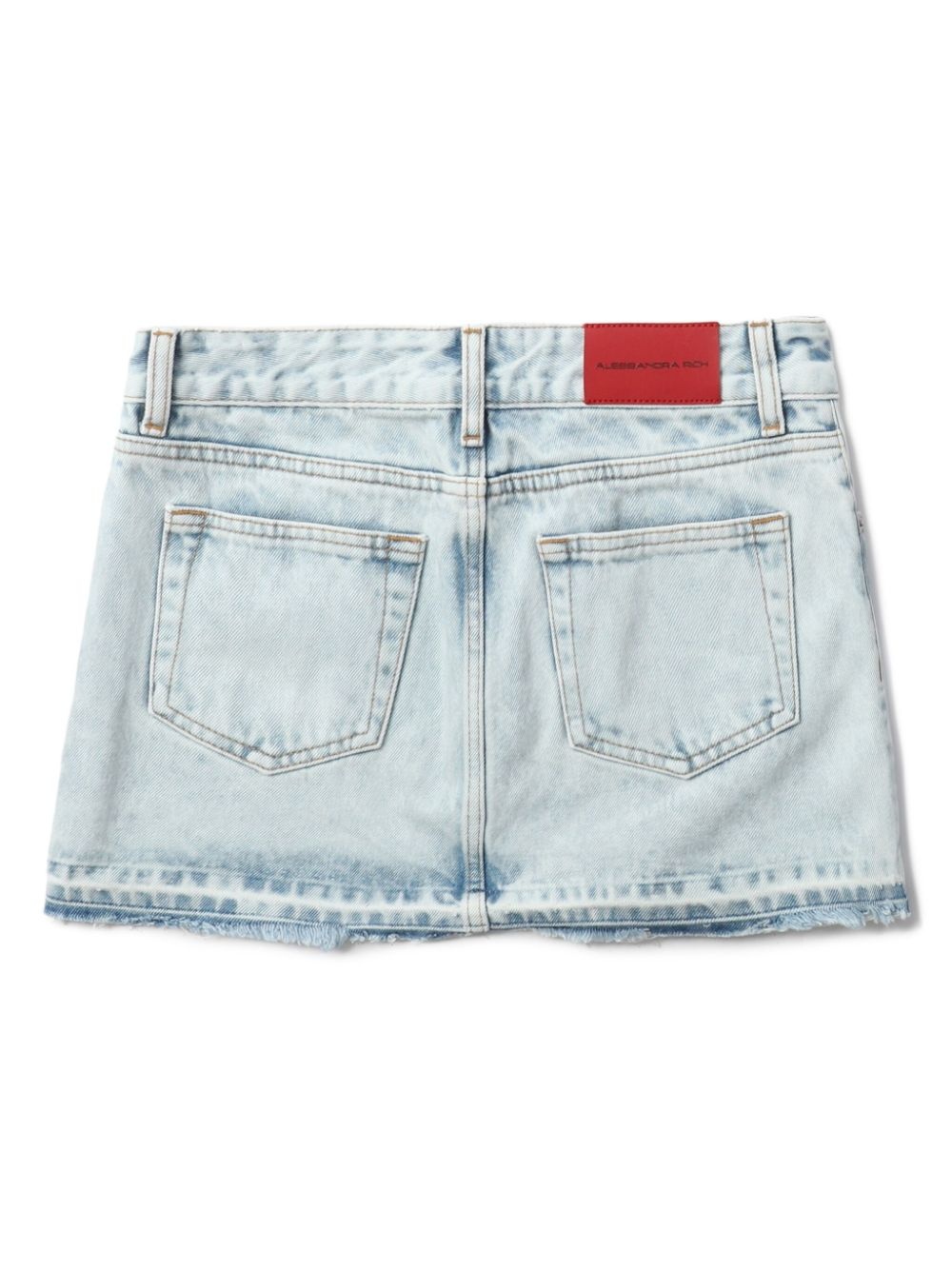 stud-embellished denim miniskirt - 6