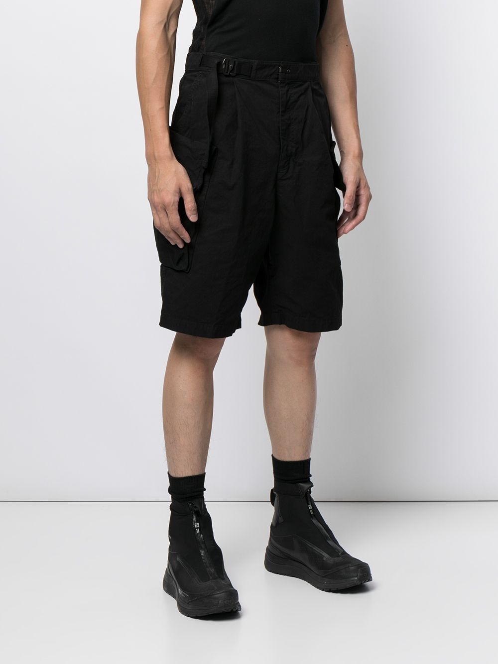 belted cargo shorts - 3