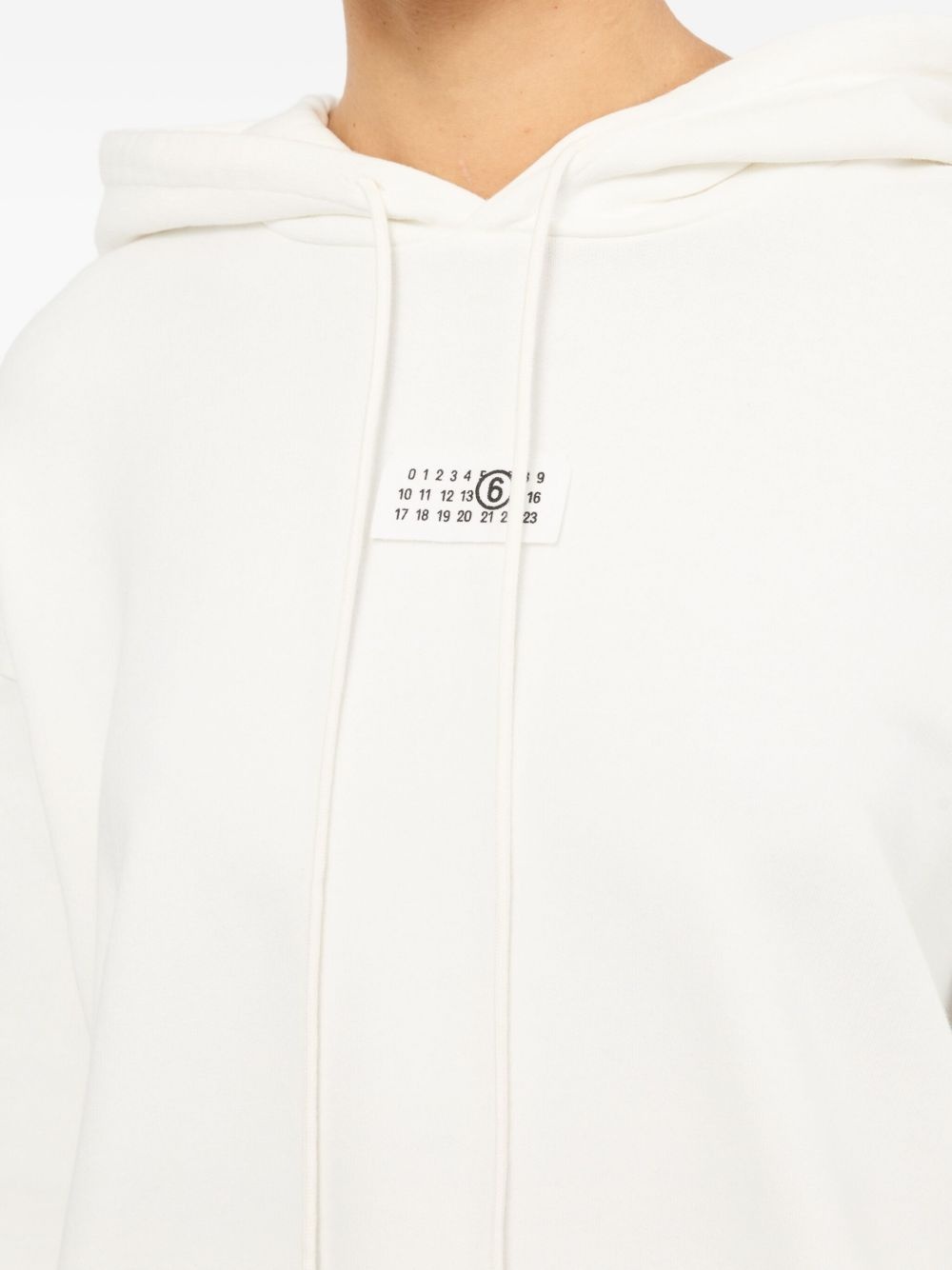 Numbers-print hoodie - 6