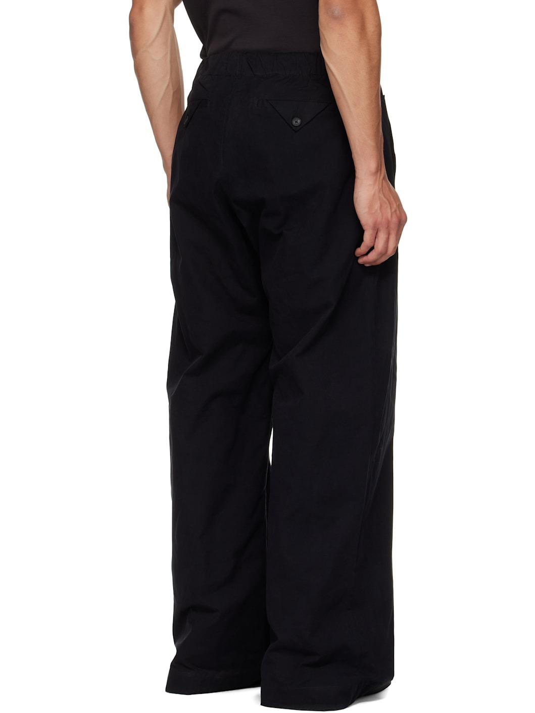 Black Drawstring Track Pants - 3