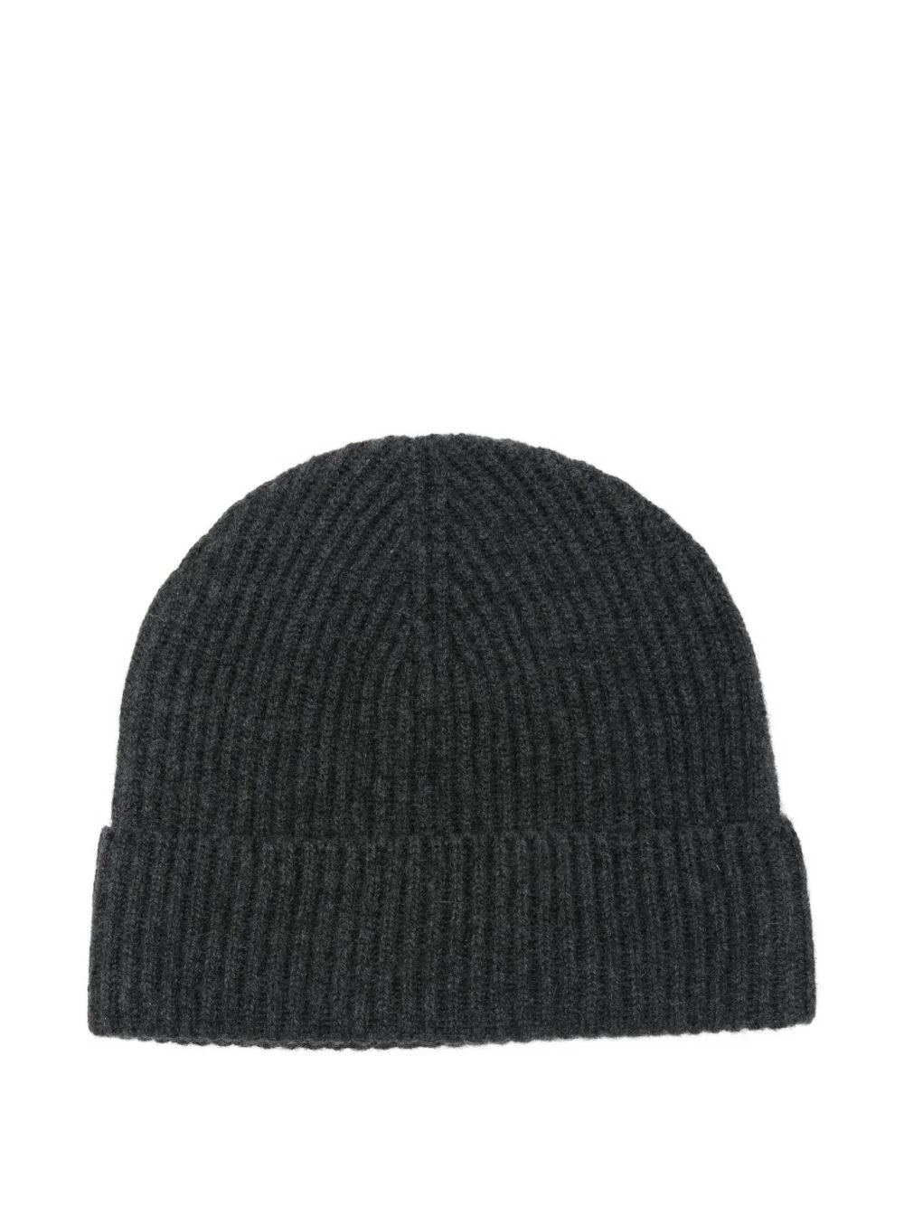 cashmere ribbed beanie hat - 1