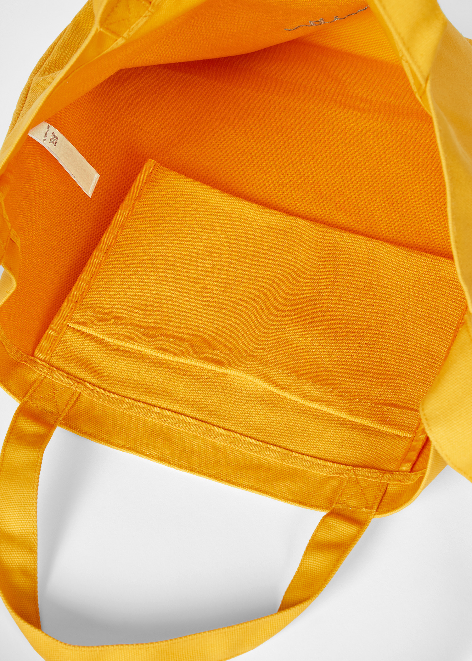 Yellow Cotton-Canvas Quote Tote Bag - 6