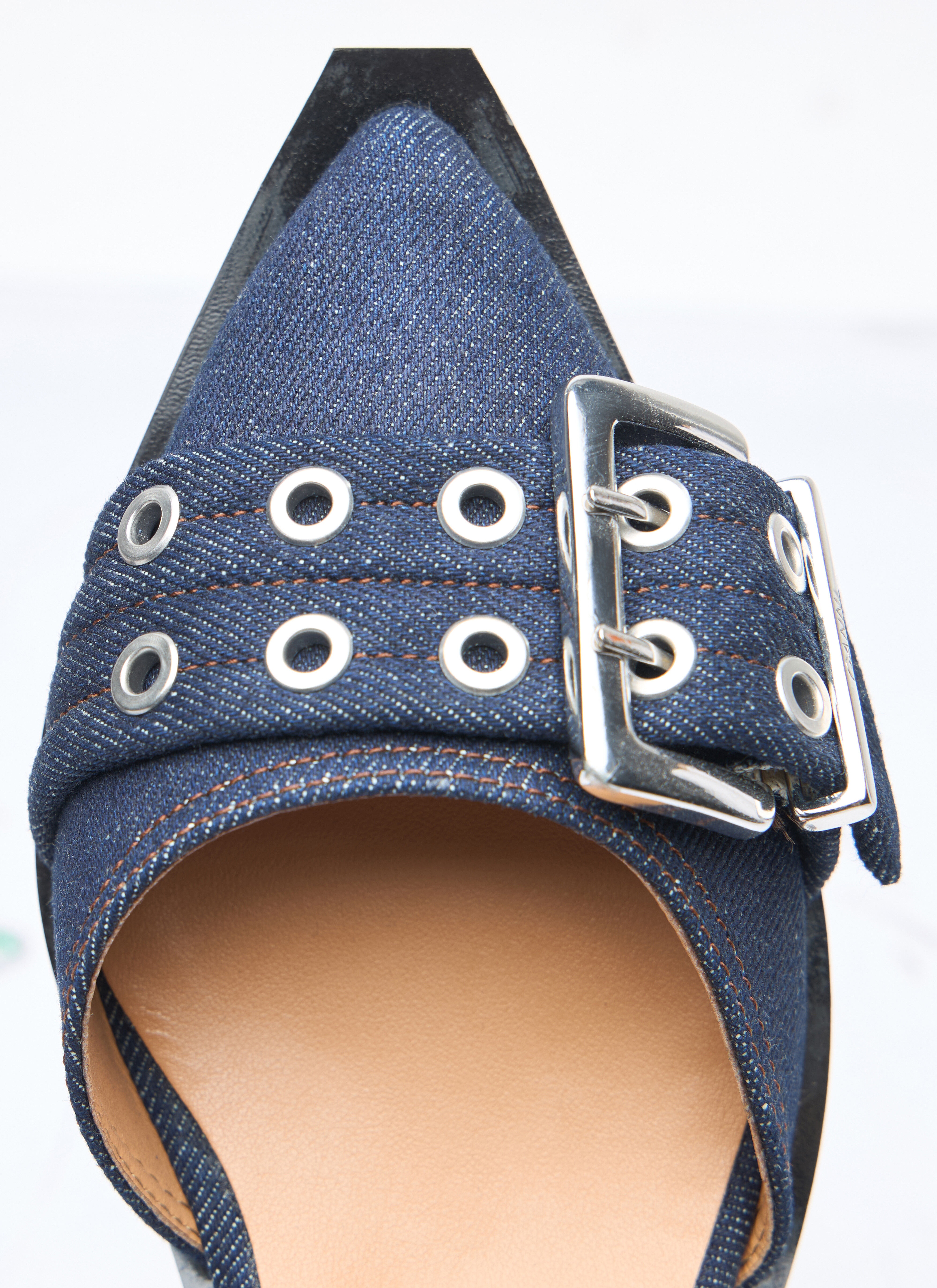 Feminine Buckle Open Cut Pumps - 6