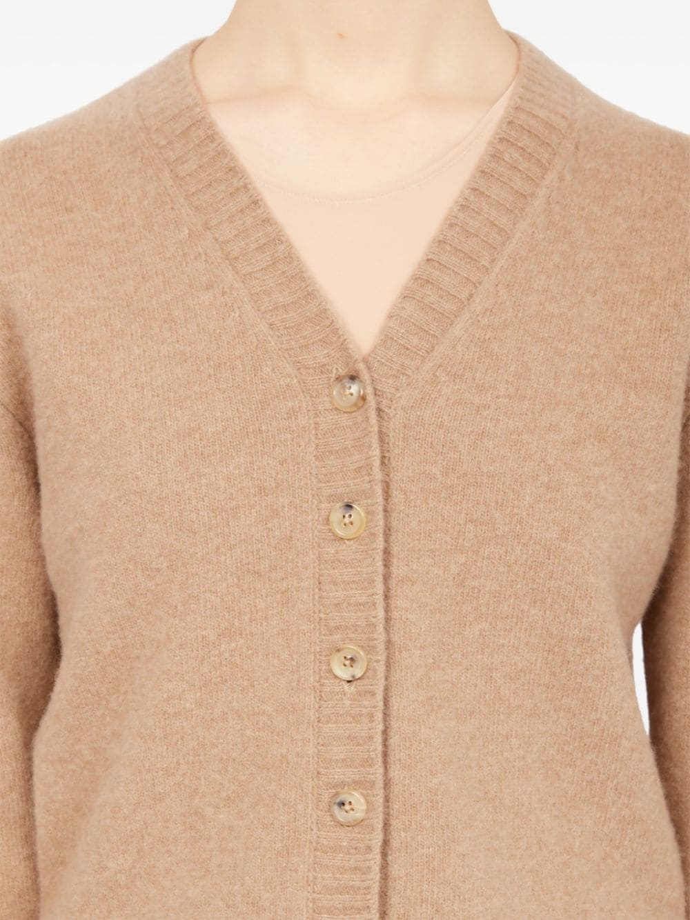 V-neck wool cardigan - 7