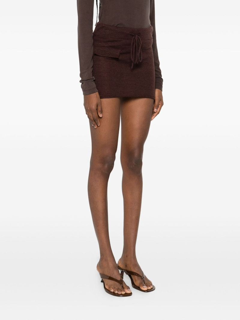 drawstring-waist mini skirt 3
