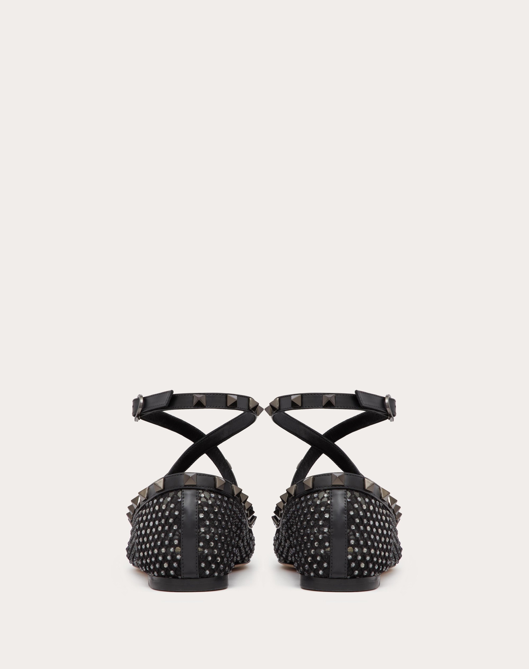 ROCKSTUD MESH BALLERINA WITH CRYSTALS AND MATCHING STUDS - 3
