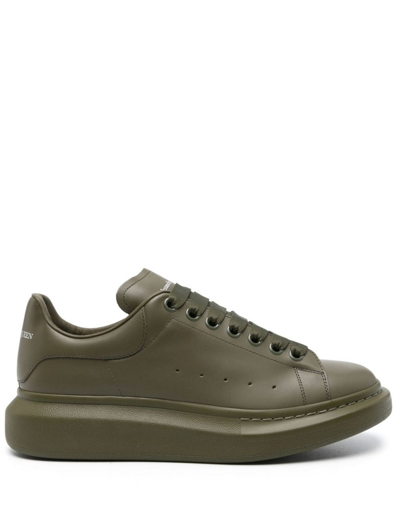 Oversized leather sneakers - 1