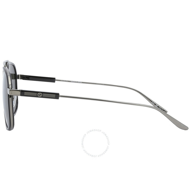 Gucci Grey Navigator Men's Sunglasses GG1310S 001 56 3