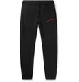 Tapered Logo-Embroidered Fleece-Back Cotton-Jersey Sweatpants - 6