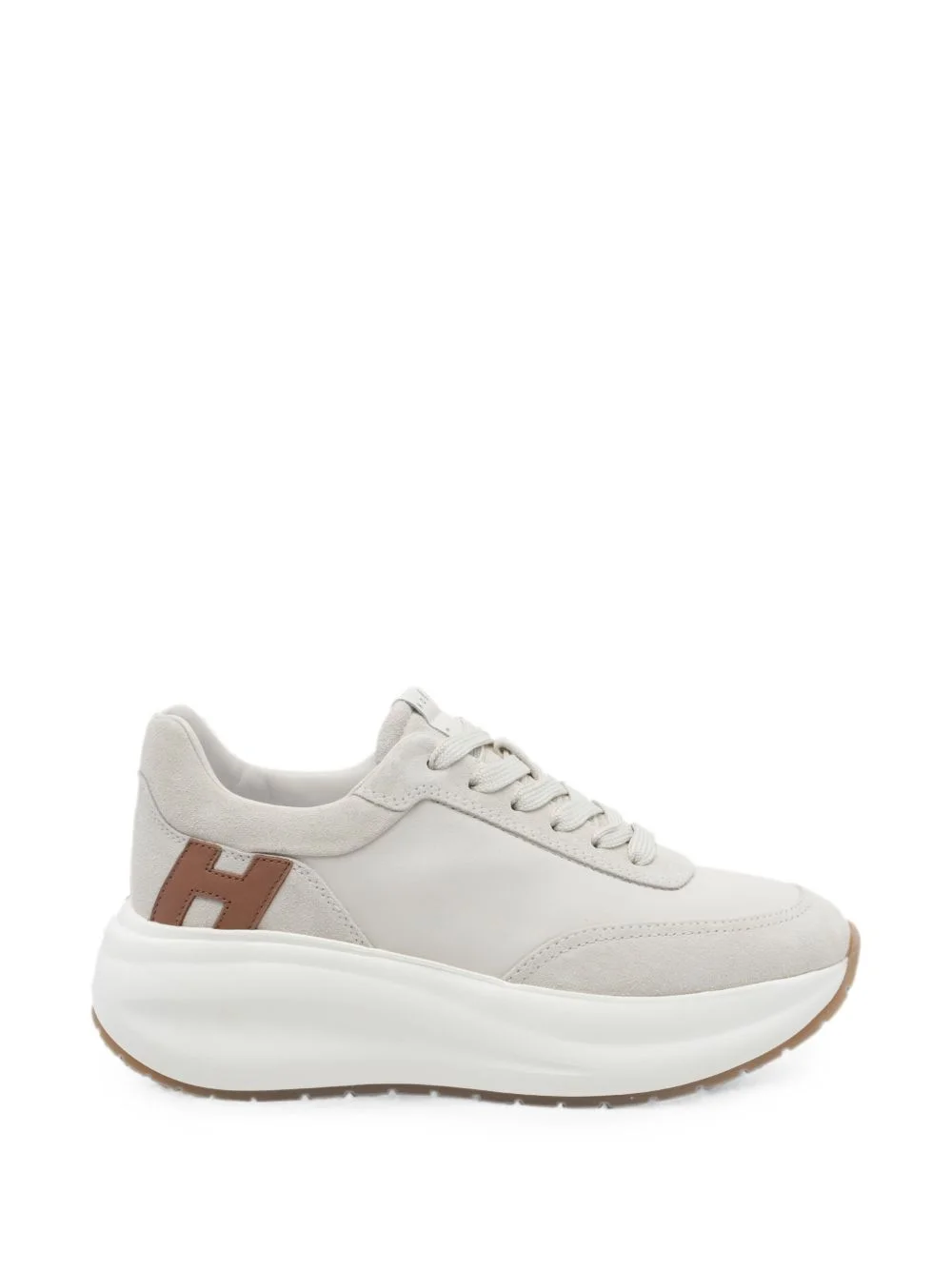 logo-patch platform sneakers - 1