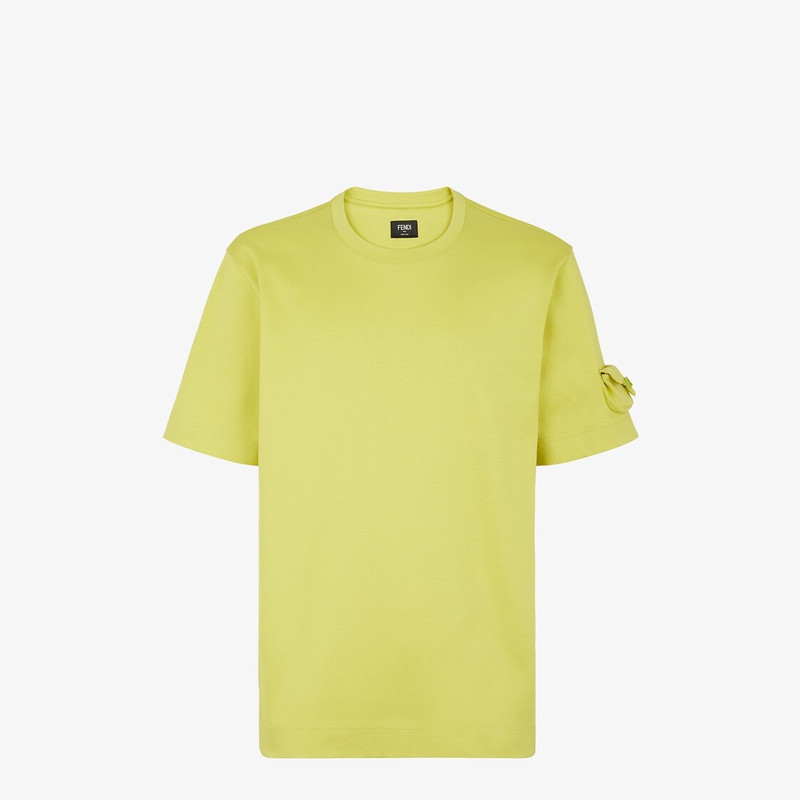 Acid green jersey T-shirt 1