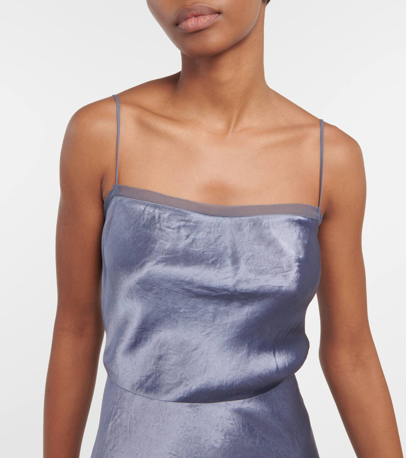 Satin and organza slip dress 4