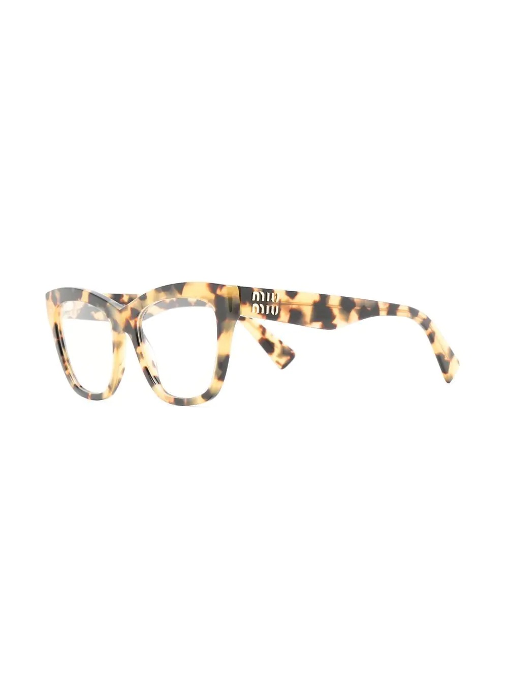 tortoiseshell-design square glasses - 2