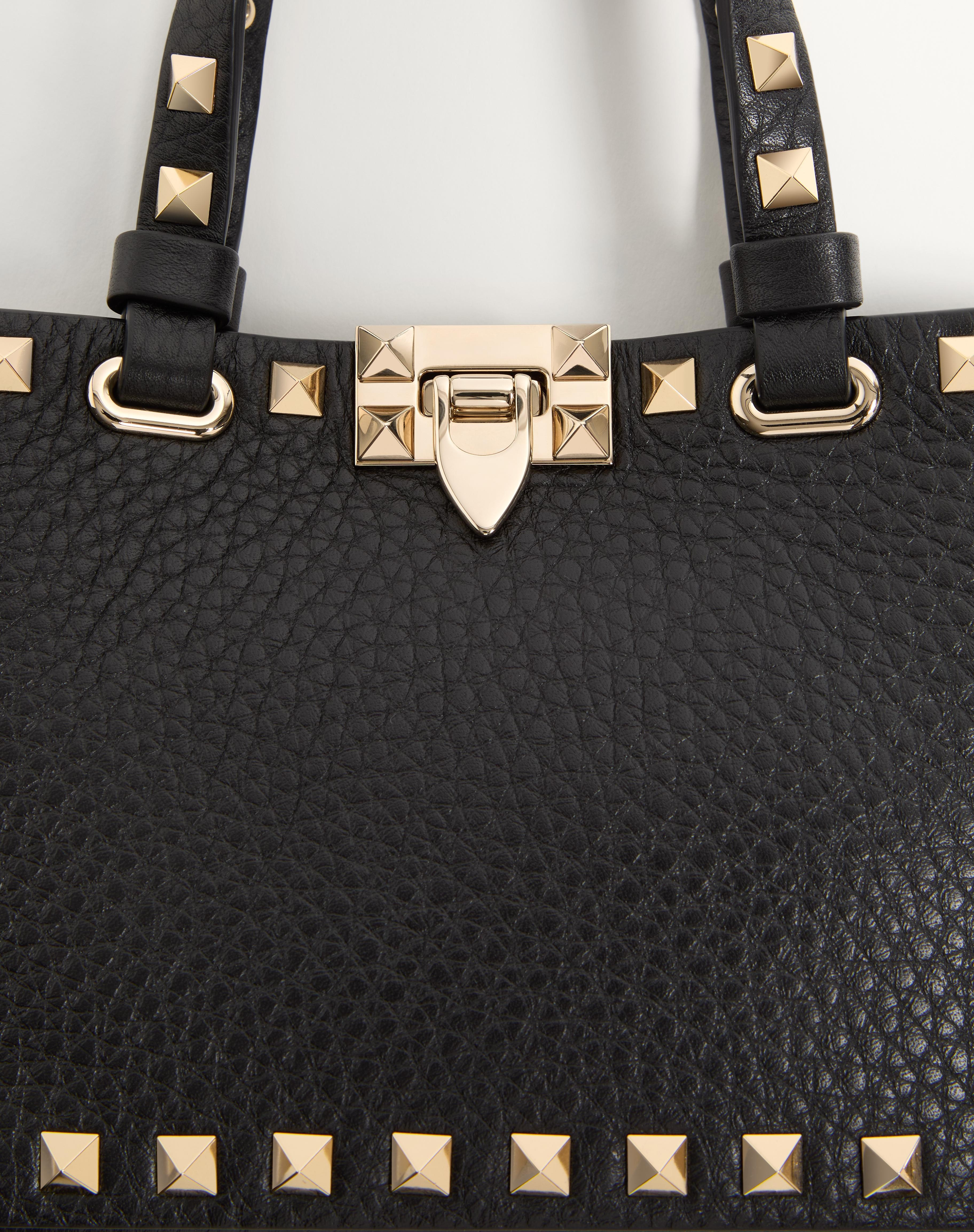 MINI ROCKSTUD SHOPPING BAG IN GRAINY CALFSKIN - 8