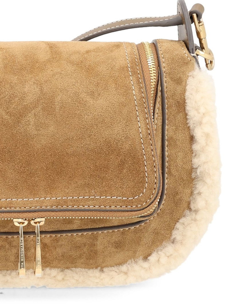 Anya Hindmarch shearling-trim shoulder bag outlook