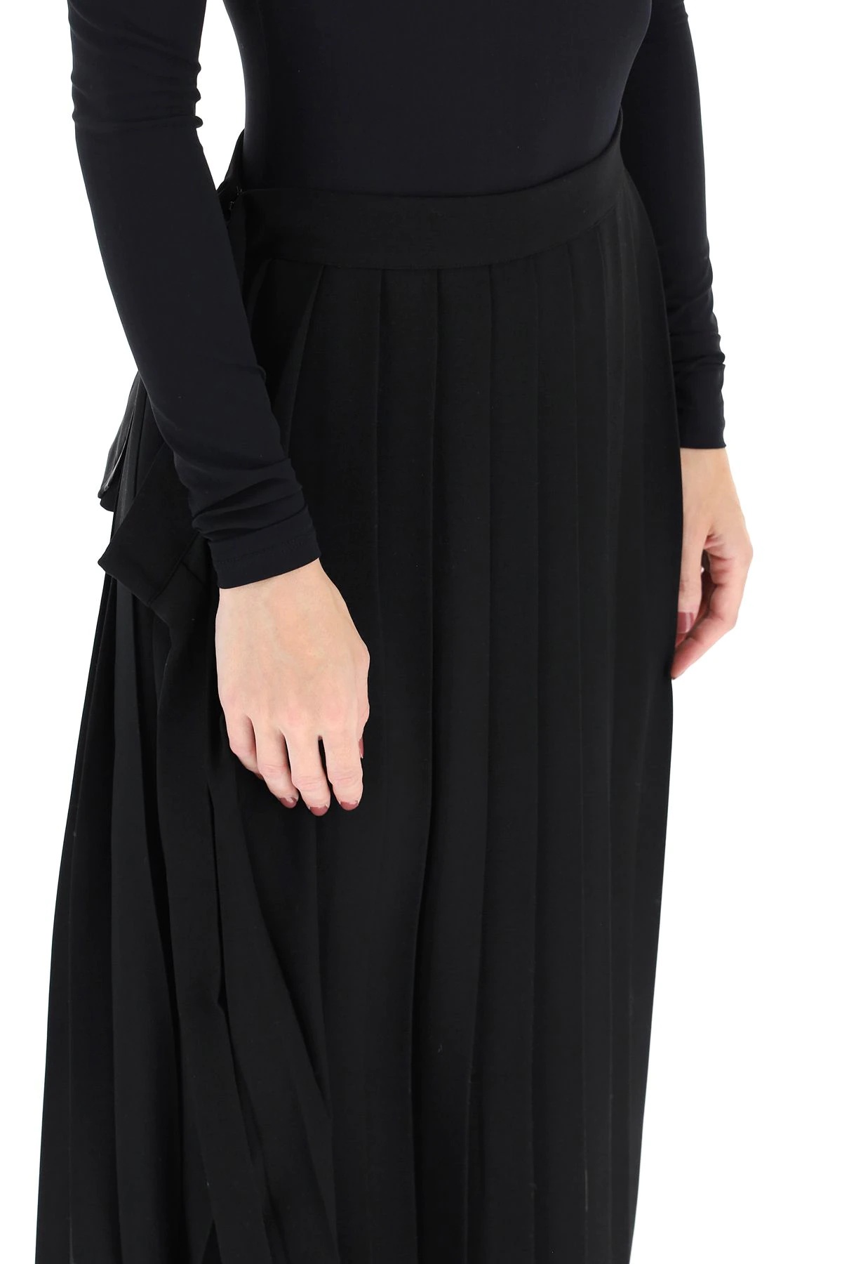 ASYMMETRIC PLEATED SKIRT - 5