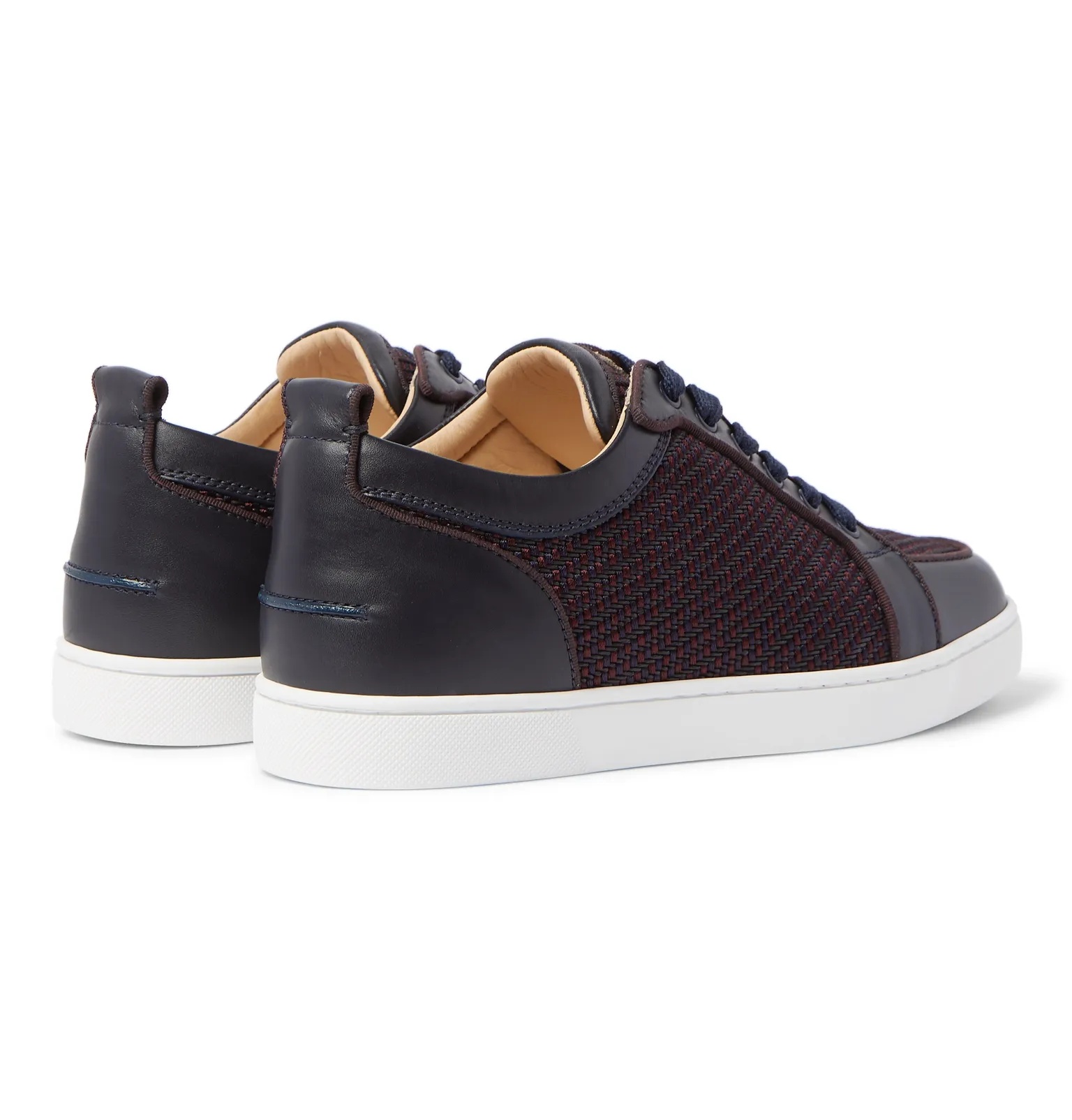 Rantulow Orlato Leather and Raffia Sneakers - 4