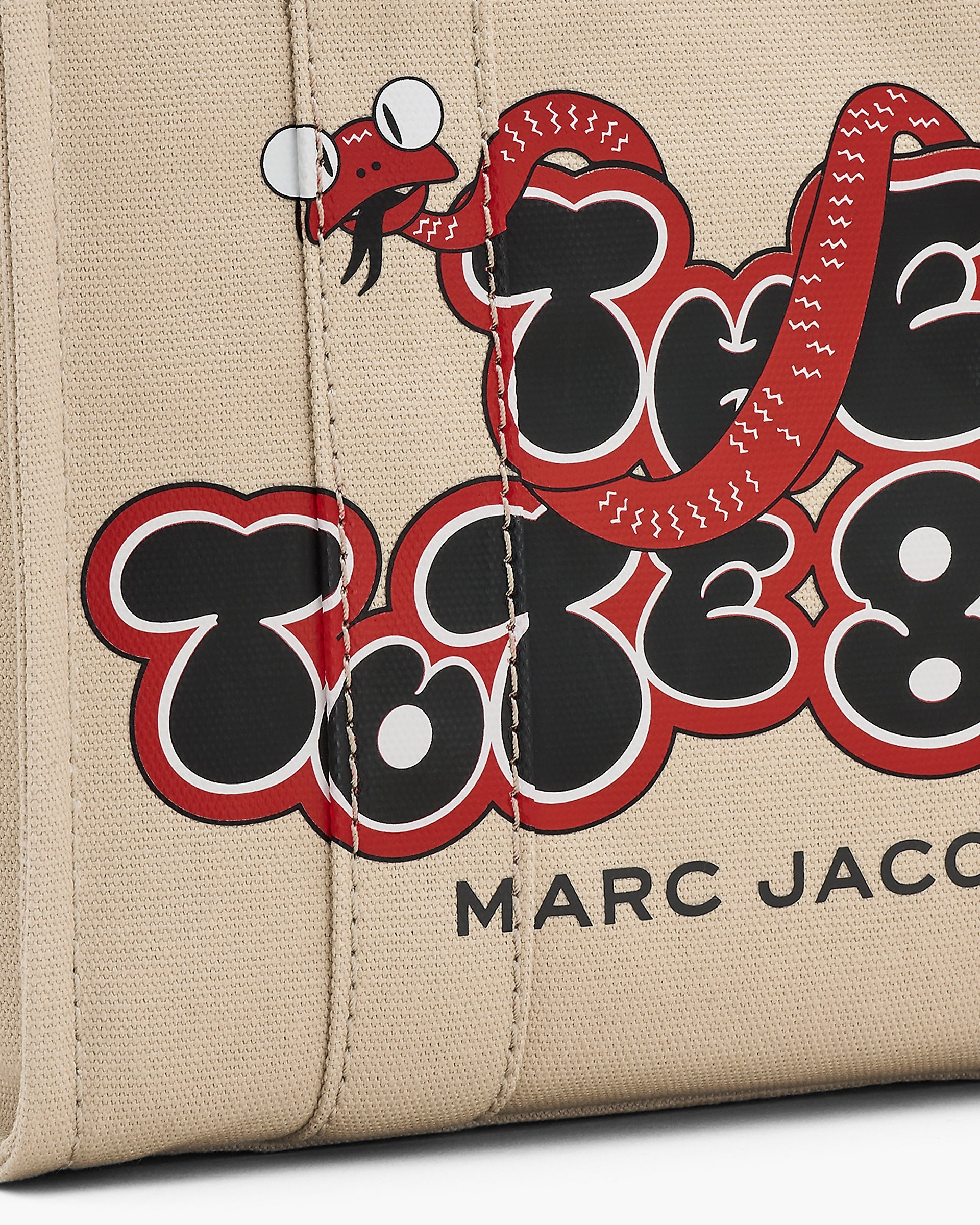 THE SNAKE CANVAS SMALL TOTE BAG - 5