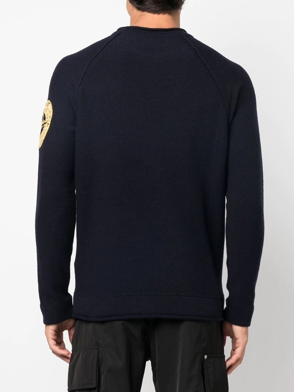 logo-patch crew-neck jumper - 4