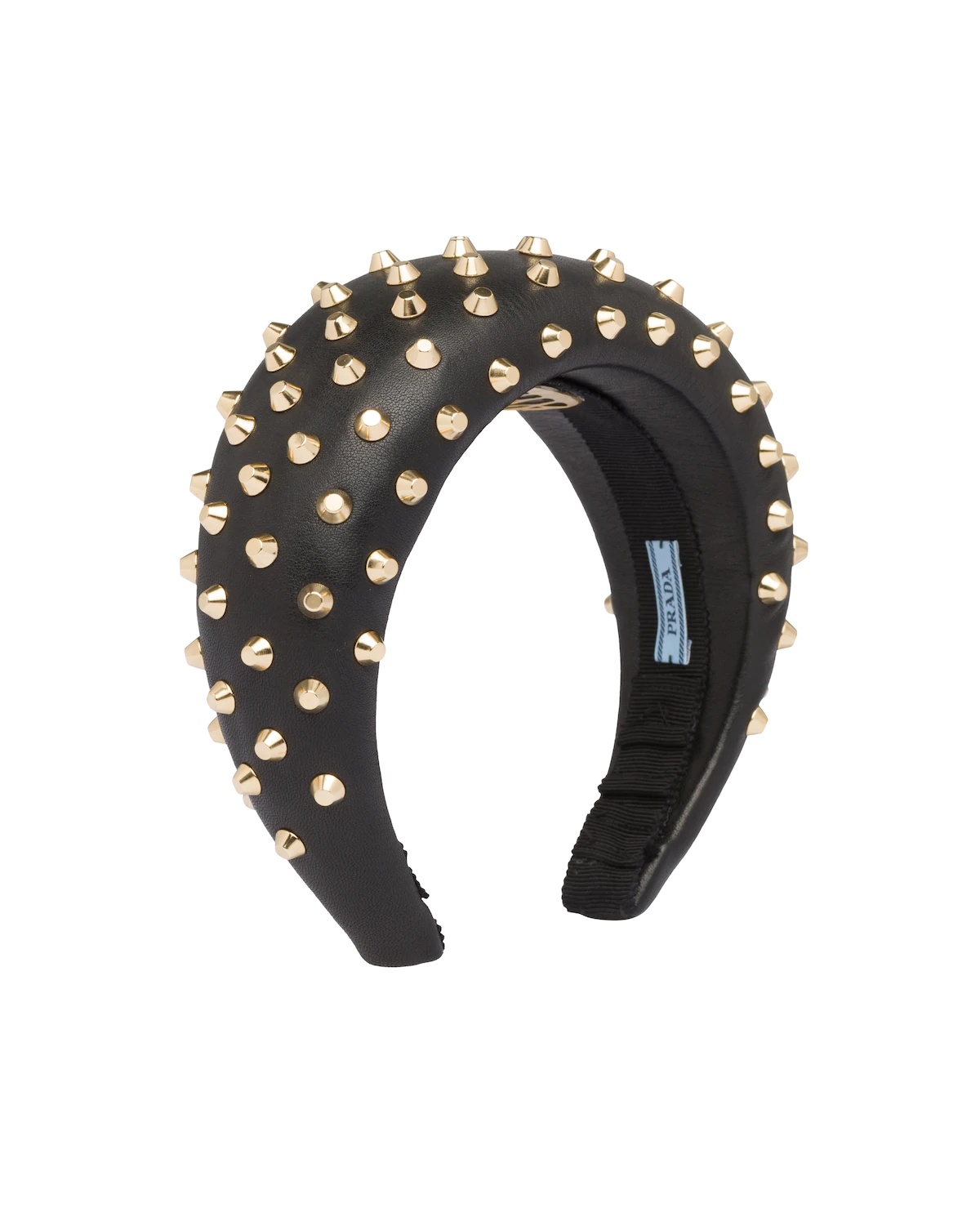 Studded nappa leather headband - 1