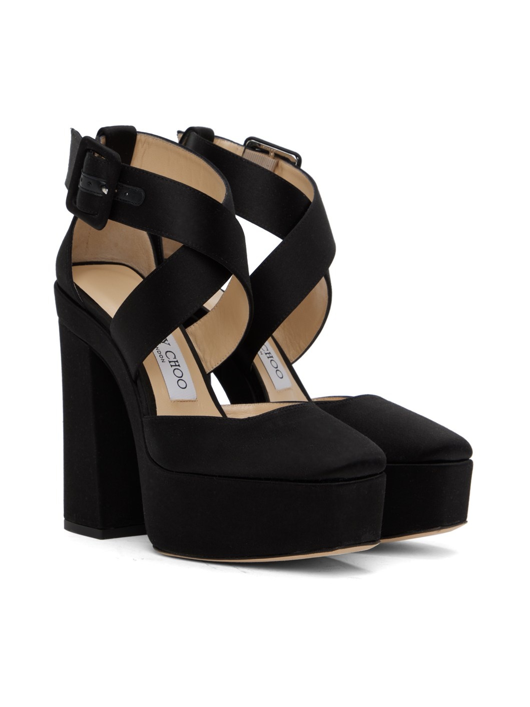 Black Gaia Platform Sandals - 4