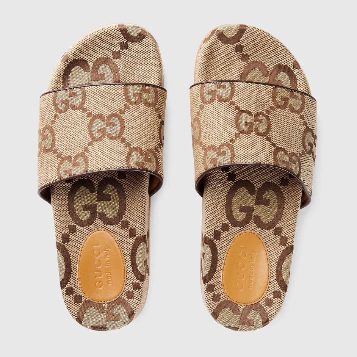 Men's maxi GG canvas slide sandal - 3