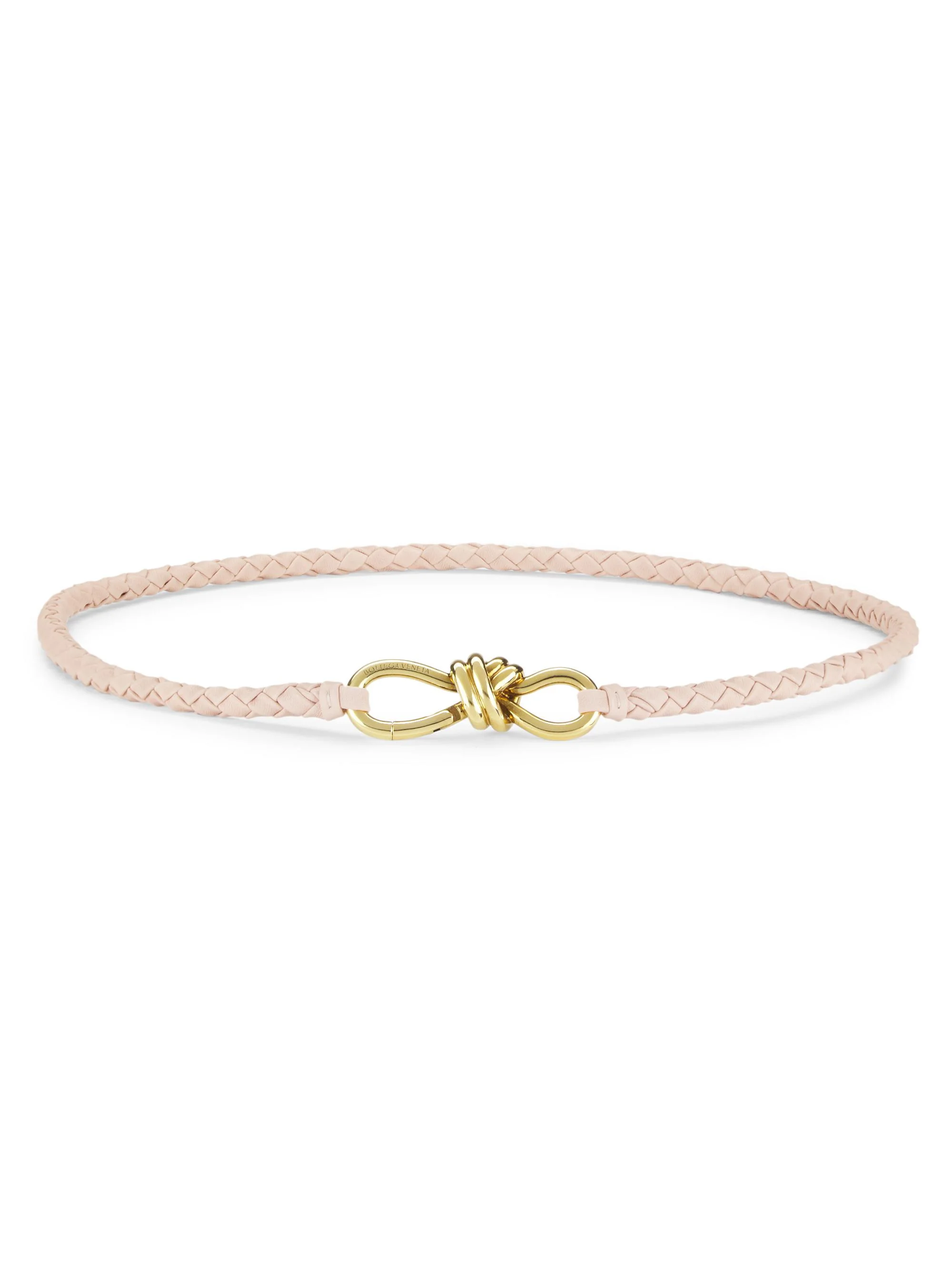 Women's Andiamo Braided Leather Knot Belt - Lotus - 1