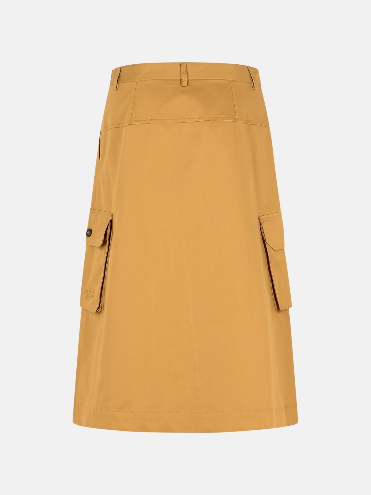 'UTILITY' BEIGE COTTON SKIRT - 3