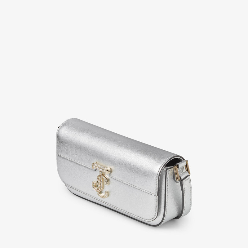 Varenne Mini Shoulder
Silver Metallic Nappa Mini Shoulder Bag with JC Emblem 3