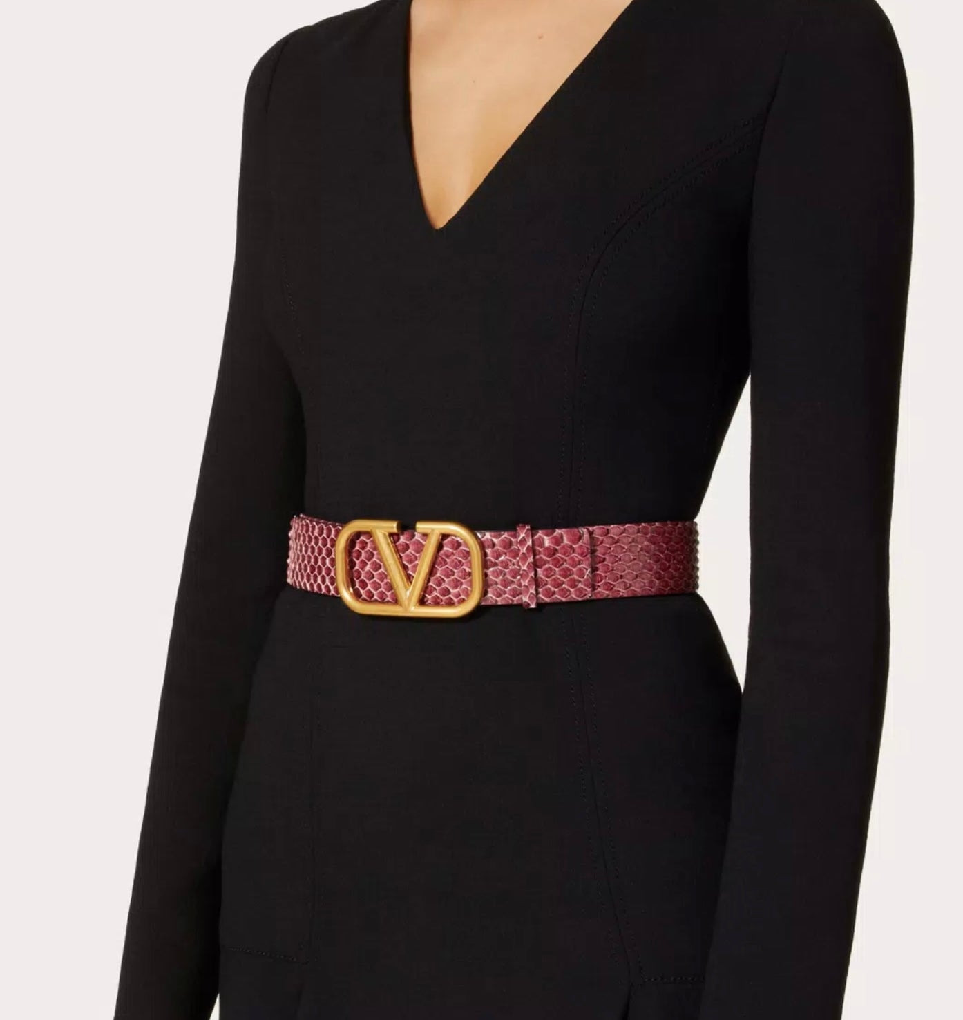 Valentino Vlogo Signature Python Belt 40mm - 4