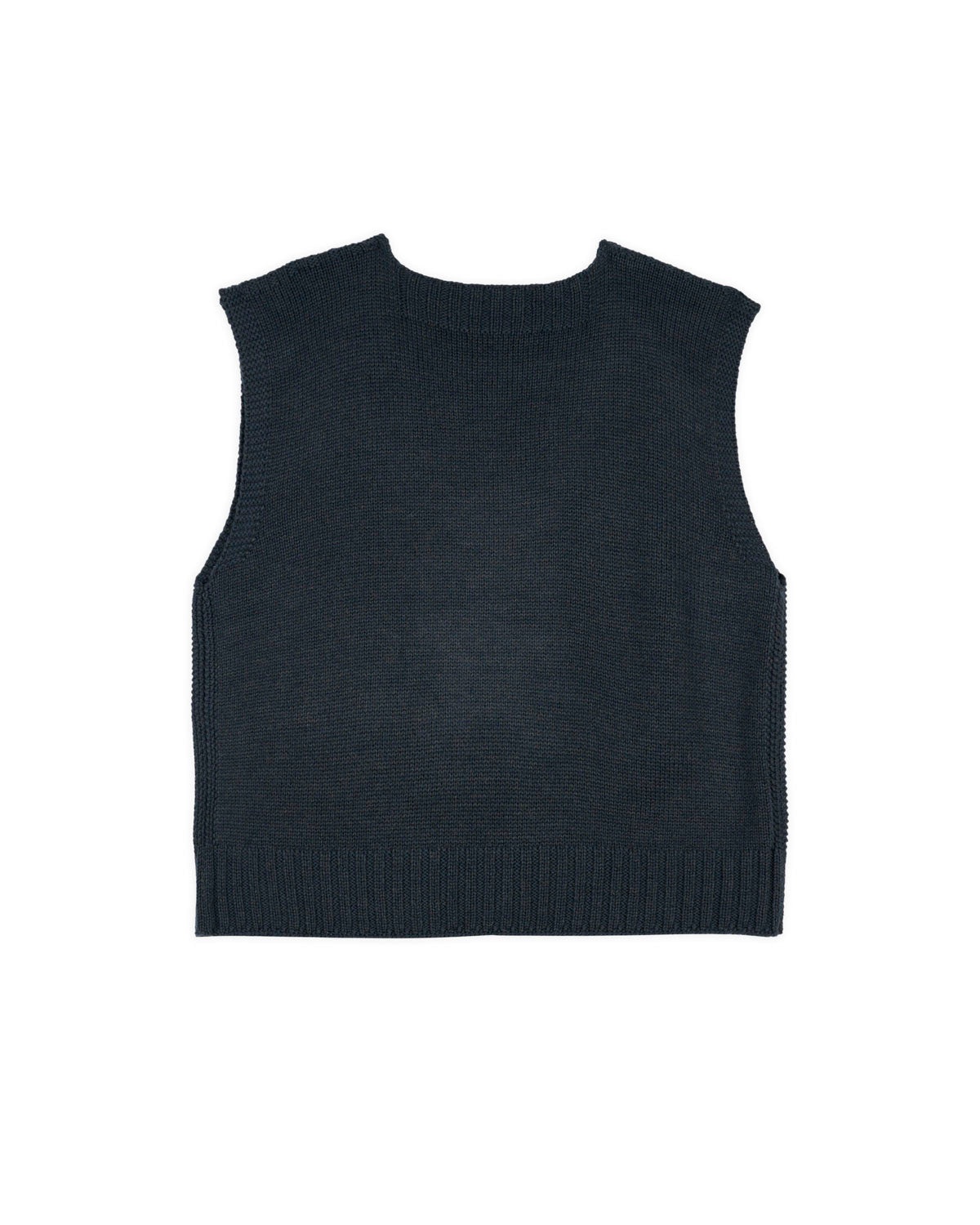Square Neck Sweater Vest - Slate - 2