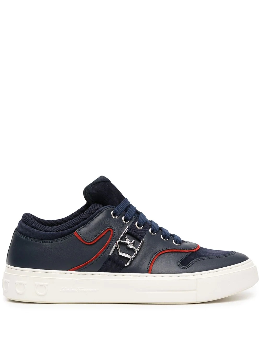 Borg logo low-top sneakers - 1