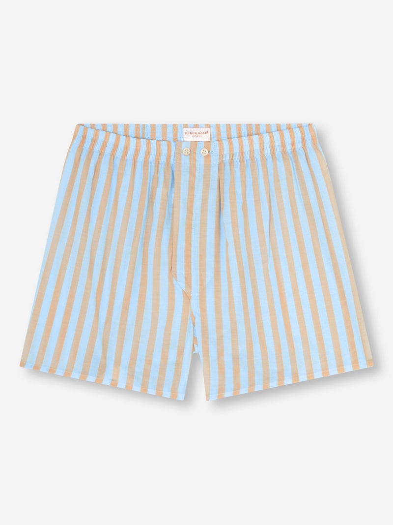 Men's Classic Fit Boxers Amalfi 20 Cotton Batiste Blue - 1