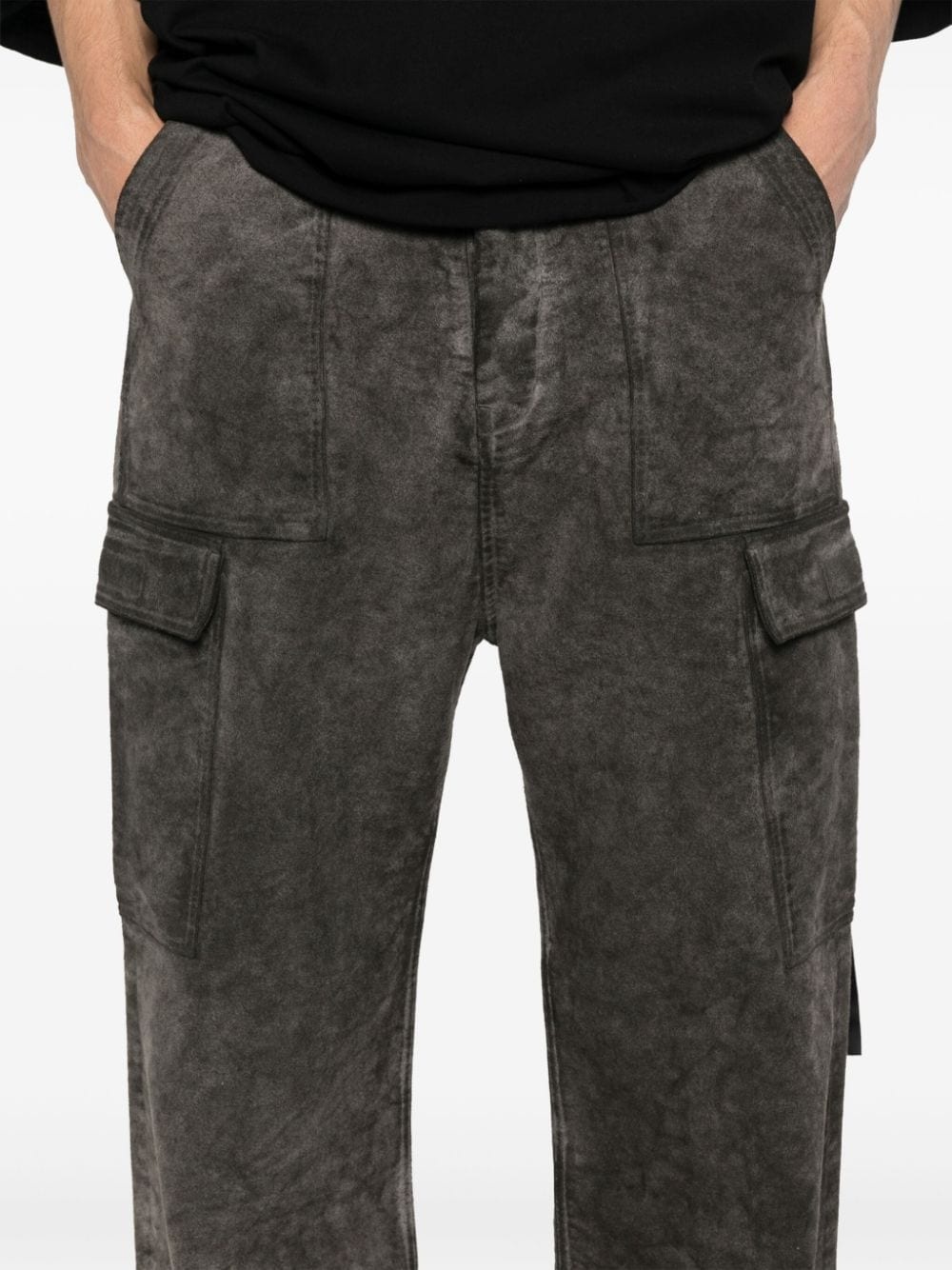 distressed cargo trousers - 5