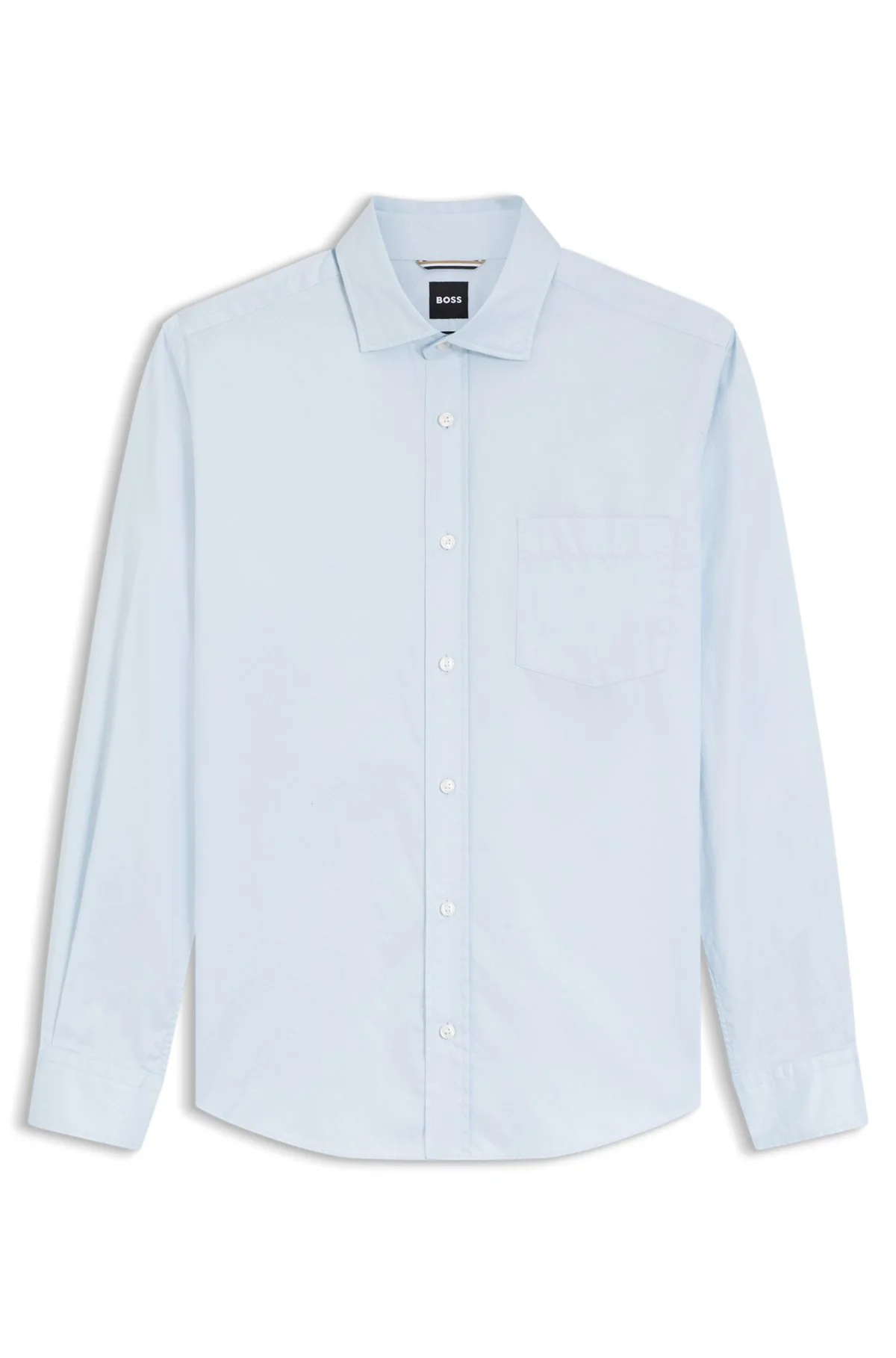 CASUAL-FIT COTTON SHIRT WITH SPREAD COLLAR - 1