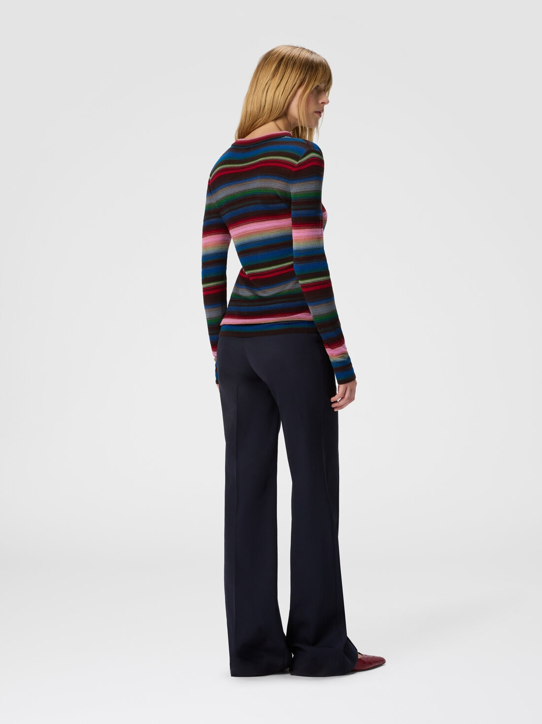 Striped crew neck sweater - 3