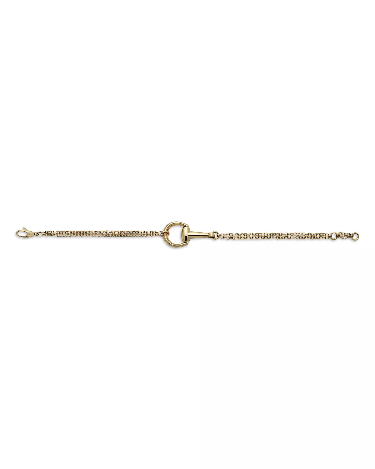 18K Yellow Gold Horsebit Chain Bracelet - 4