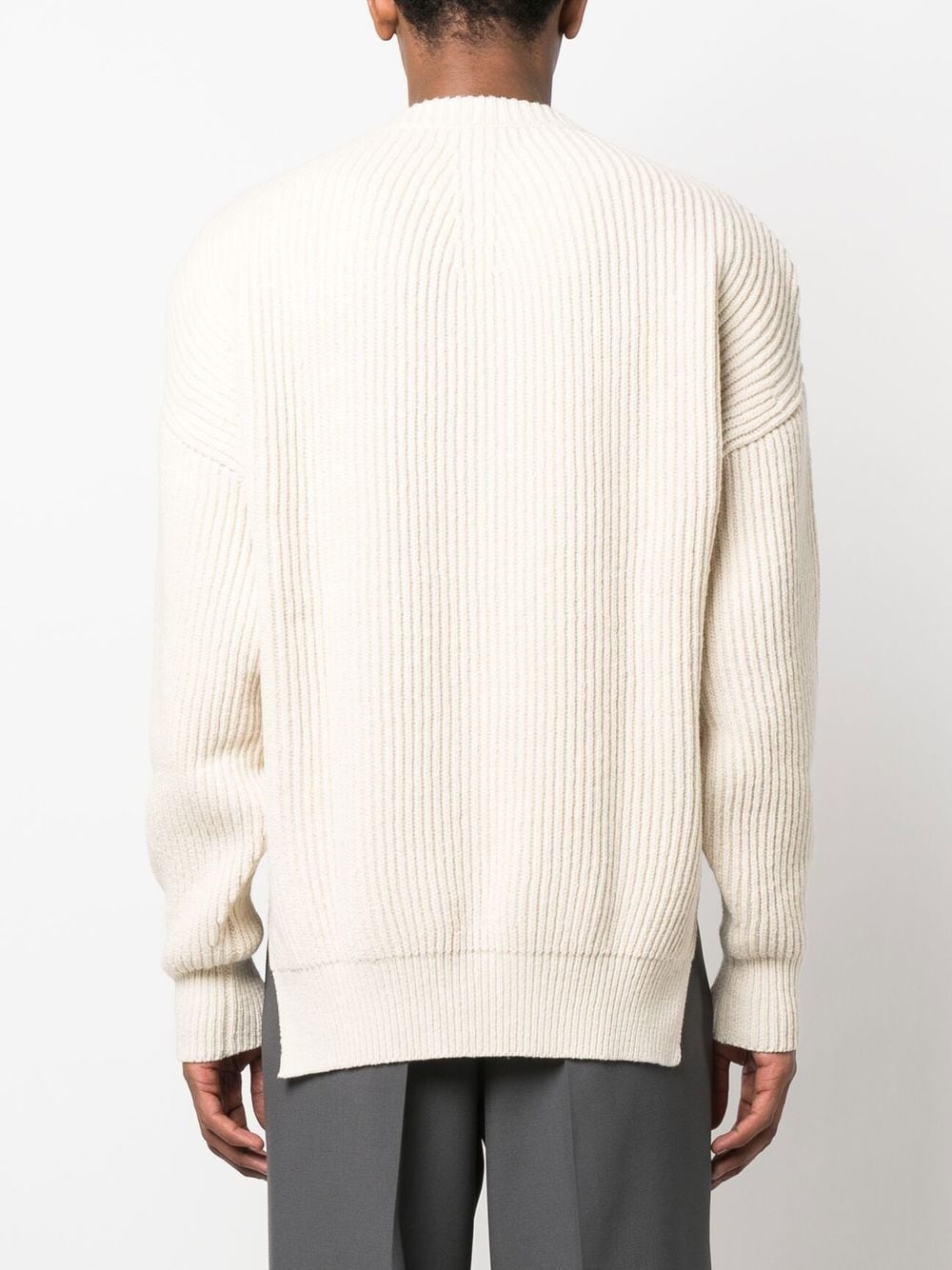 ribbed knit jumper - 4
