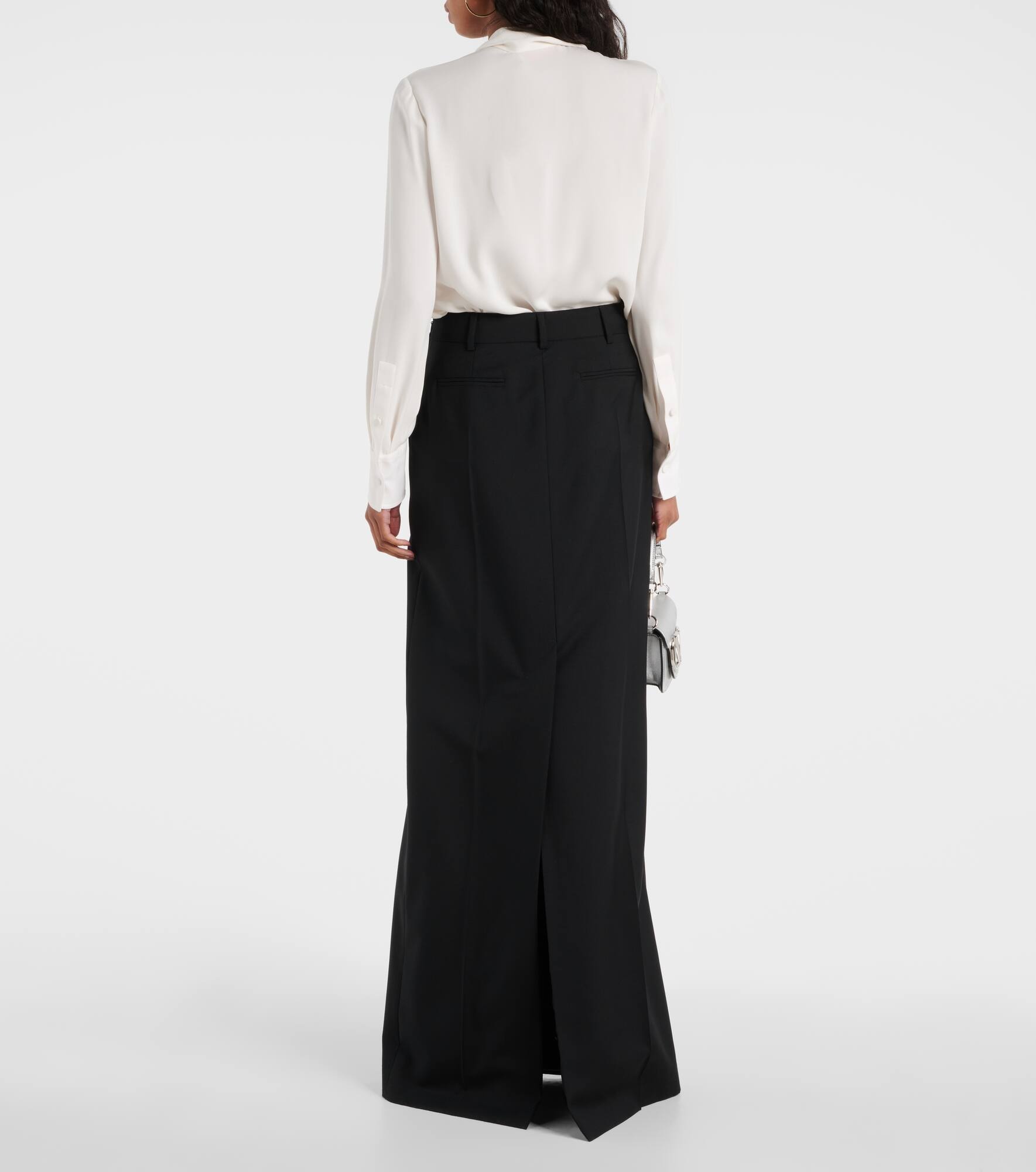 Wool-blend maxi skirt - 3