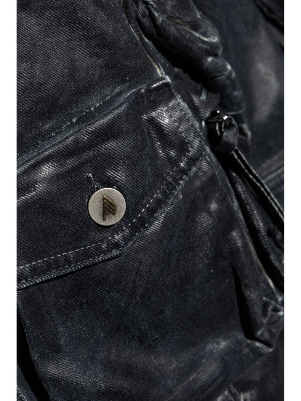 multi-pocket denim jacket - 5
