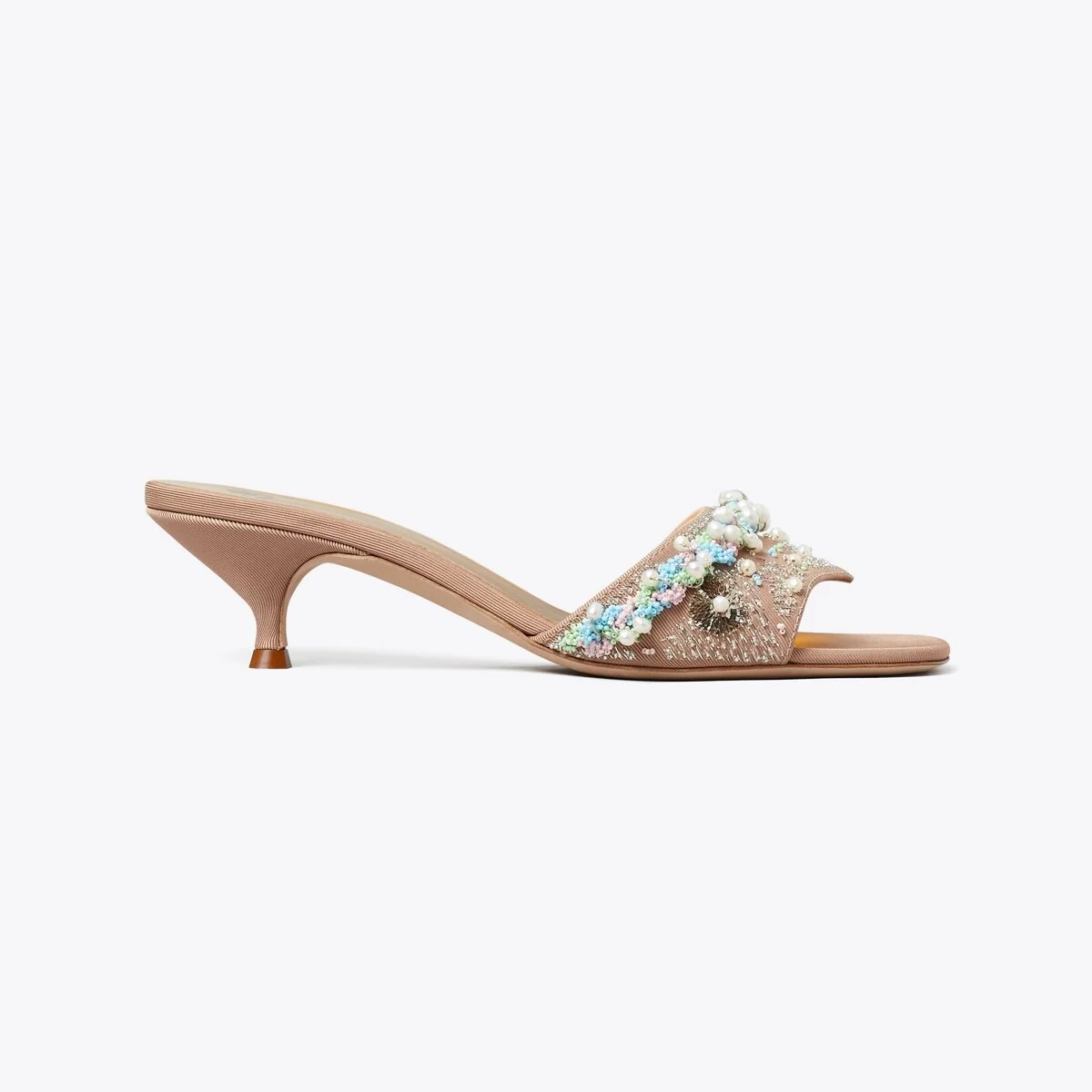 Beaded Heel Mule - 1