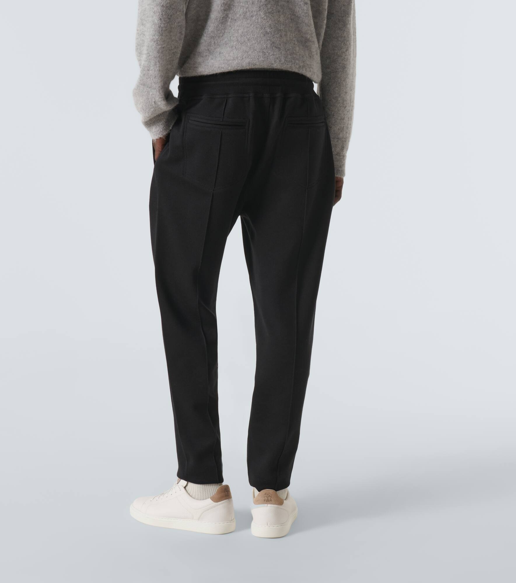Cotton-blend sweatpants - 4